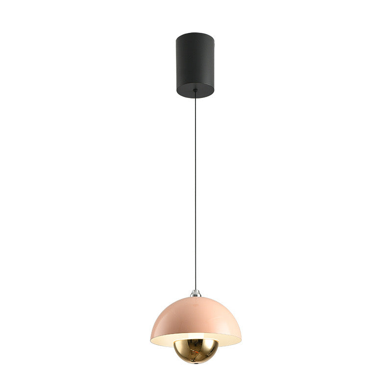 Suspension Luminaire Macaron en Forme de Bouton de Fleur