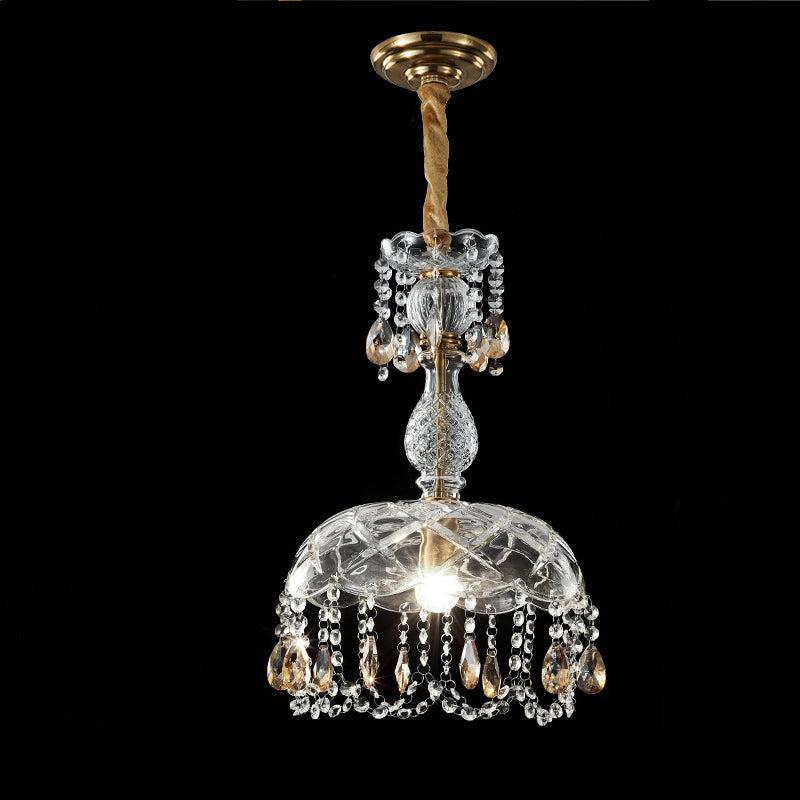 Lustre Luxe Retro Cristal