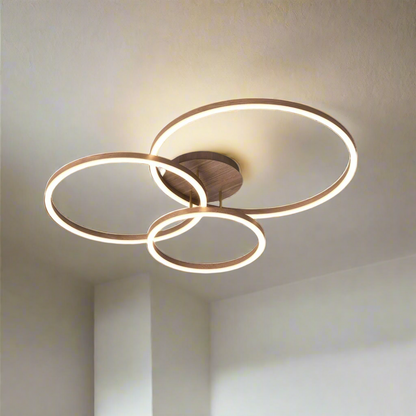 Plafonnier en forme de bagues elegant