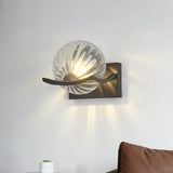 Applique Murale Boule En Verre Transparent Moderne