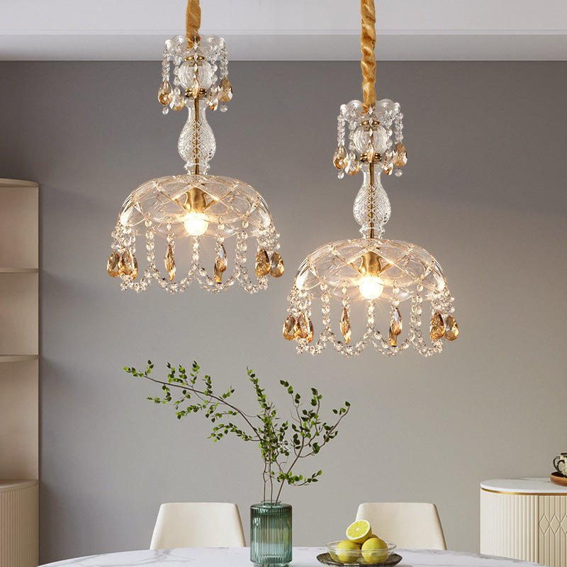 Lustre Luxe Retro Cristal