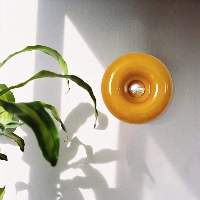 Applique Murale Anneau Verre Opale