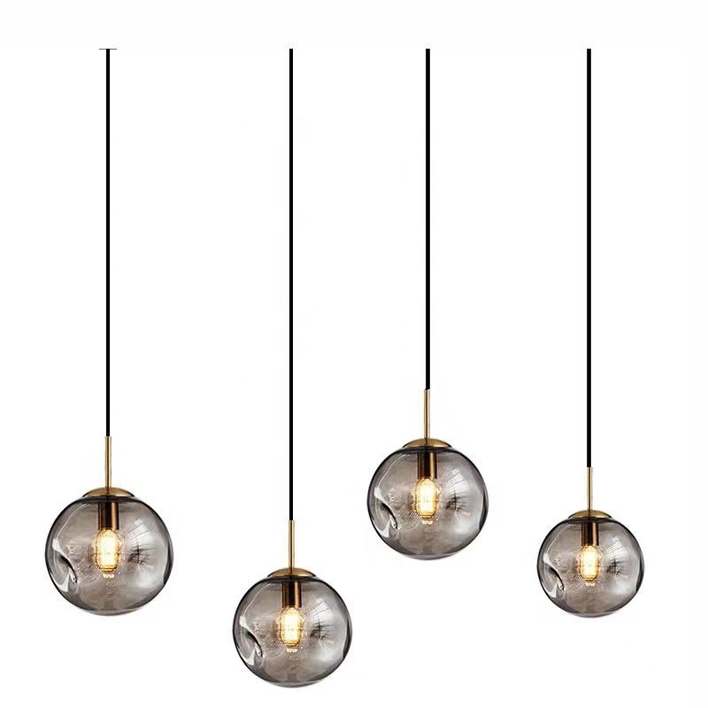 Suspension Luminaire Boule de verre Moderne
