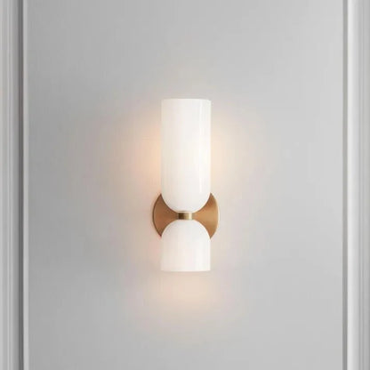 Applique Murale Double Verre Sablé