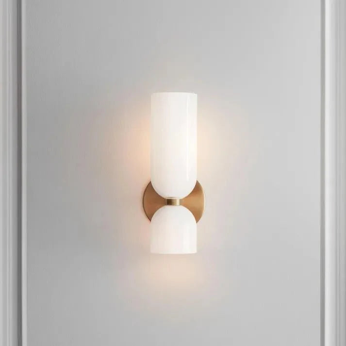 Applique Murale Double Verre Sablé
