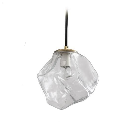 Suspension Luminaire Style Météorite Verre