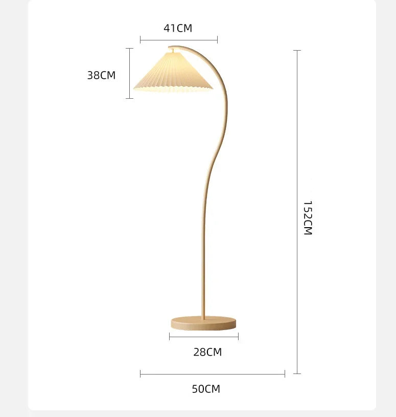 Lampadaire LED Tissu Doux Confort Moderne